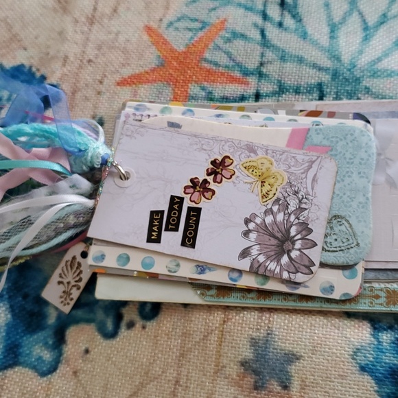 π2xHPπ"Make Today Count" Personal Shabby Chic Flip Journal - Picture 5 of 16